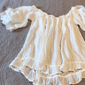 White Off Shoulder Top